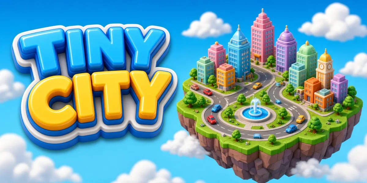 Generated link-preview card for an app called Tiny City